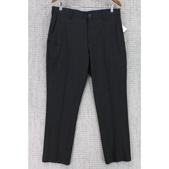 Izod Swingflex Golf Pants Mens 34x30 Black Solid Performance Outdoor Golf NWT - Picture 1 of 9